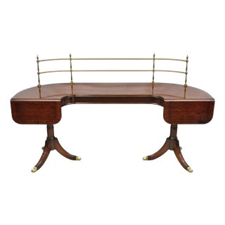Antique Sheraton Mahogany Duncan Phyfe Dropleaf Sideboard Console Buffet Table For Sale