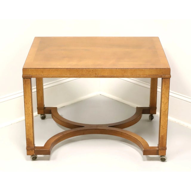 Tomlinson Tomlinson 1960's Neoclassical End Side Table With Casters For Sale - Image 4 of 8