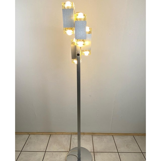 Space Age Murano Glass Floor Lamp by Gaetano Sciolari for Stilkronen, 1970s For Sale - Image 3 of 10