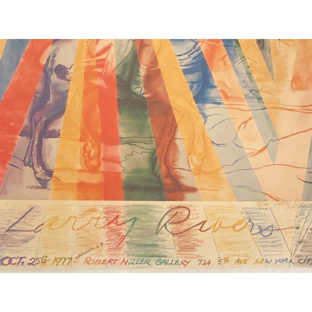 Signed & Numbered Exhibition Poster by Larry Rivers, Robert Miller Gallery, New York, 1977 For Sale - Image 6 of 13