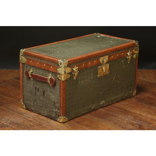 Monogrammed Trunk by Alexandre Chalons For Sale - Image 3 of 14