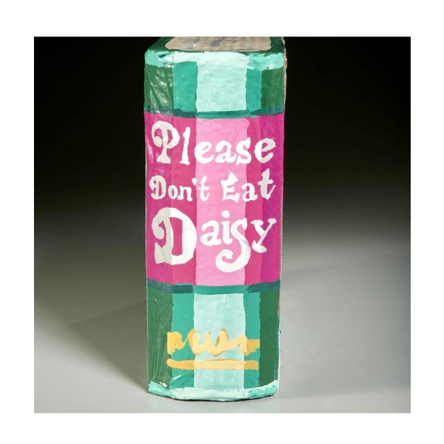 Jean Lowe (American, b. 1960) Book-form sculpture, 2004 "Please Don't Eat Daisy", Enamel painted papier-mache Hand signed...