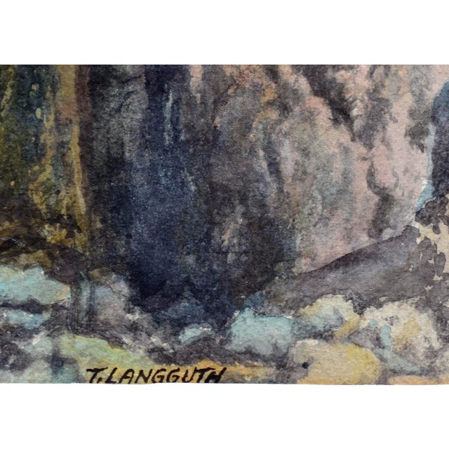 Theodore Ernest "Langguth Statue of an Ascetic (The Hermit)" Impressionist Still Life 1920s For Sale In Monterey, CA - Image 6 of 6