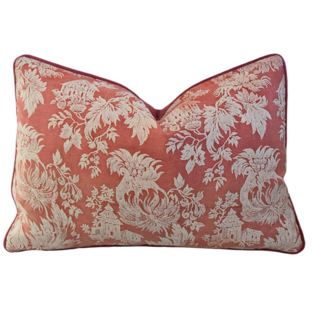 2020s Italian Mariano Fortuny Fragonard Botanica Feather/Down Pillow For Sale - Image 5 of 6