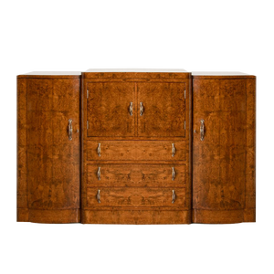Art Deco Burr Walnut Cocktail Cabinet, 1930