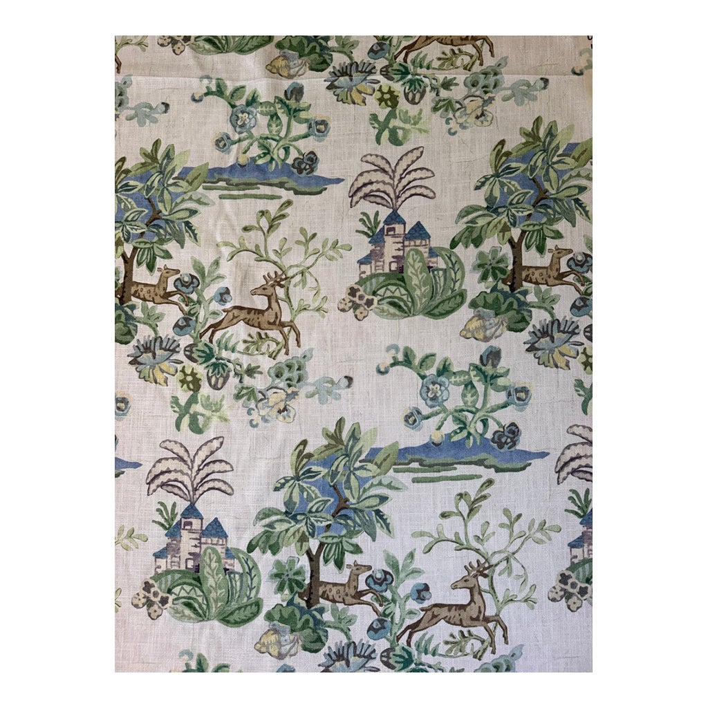G P & J Baker X Kit Kemp bp11058.3.0 Knight's Tale Sage/Blue Fabric 5 ...