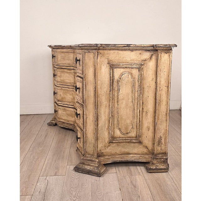 Danish Baroque Painted Chest of Drawers, Circa 1750 For Sale - Image 9 of 11