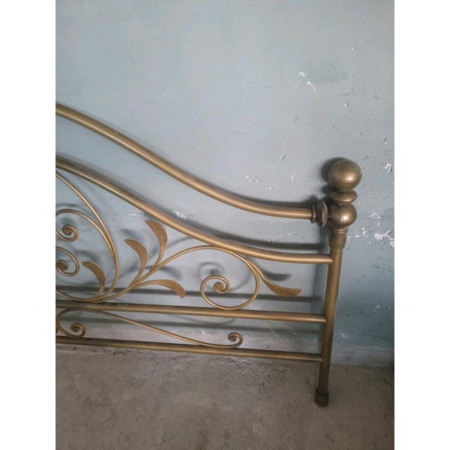 1950s Lacquered Wrought Iron Footboard, 1950s For Sale - Image 5 of 7