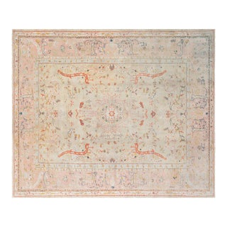 Antique Turkish Oushak Rug For Sale