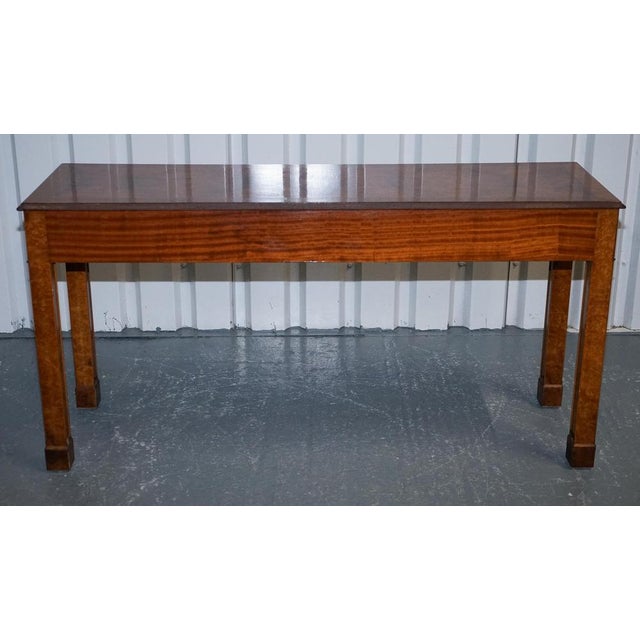 Georgian Style Burr Walnut Console Table from Brights of Nettlebed London For Sale - Image 17 of 18