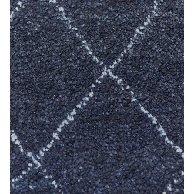 Contemporary Contemporary Handwoven Moroccan Inspired Wool Rug For Sale - Image 3 of 8