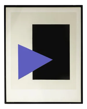 Kazimir Malevich, Blue Triangle and Black Square, 1980s, Silk-Screen