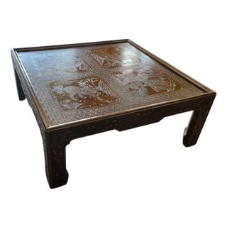 1970's Mario Buatta Chinoiserie Coffee Table From John Widdicomb For Sale