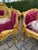 Wood 1980 French Louis XVI Gold Velvet Beech Sofa Set 3Pc For Sale - Image 7 of 18