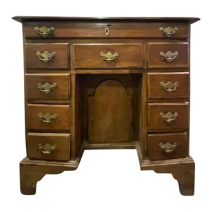 19th Century Diminutive Captains Desk with Brass Hardware