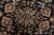Blue Sarouk Rug 7’1” X 9’11” Blue Wool Vintage Traditional Hand-Knotted Carpet For Sale - Image 8 of 15