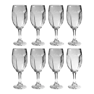 Libbey Mid-Century Fluted Champagne Glasses Chivalry Pattern 3268 - Set of 8
