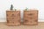 Set of 2, Reclaimed Wood Bow Front Carved Bedside Dressers For Sale - Image 11 of 11