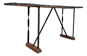 20th Century Industrial Console Table