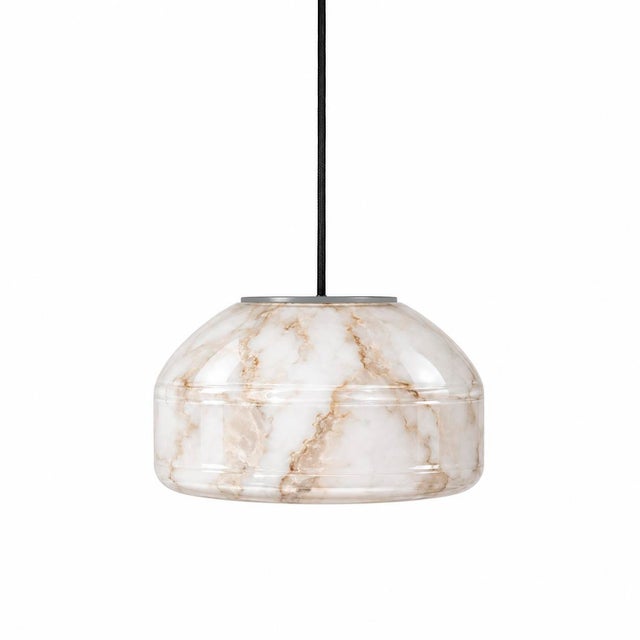 Not Yet Made - Made To Order White Marble Blown Glass Pendant Light by Artem Zakharchenko-Halytskyi For Sale - Image 5 of 5