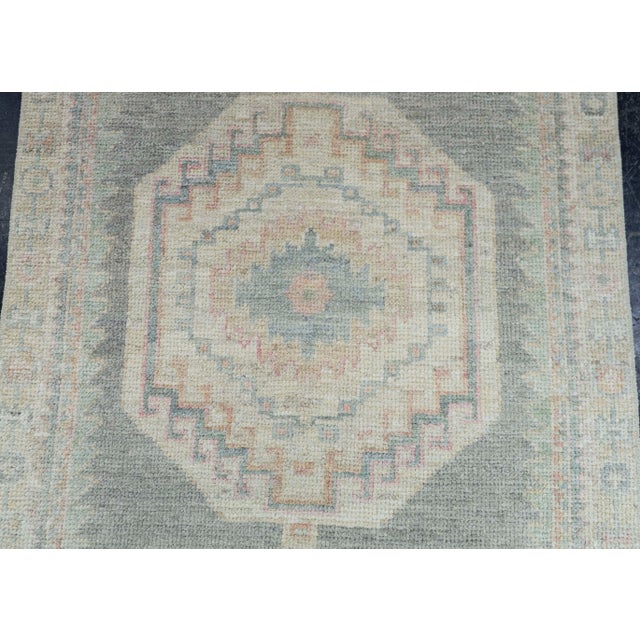 Early 21st Century Turkish Oushak Rug 2'10" x 11' #19418 For Sale - Image 5 of 8