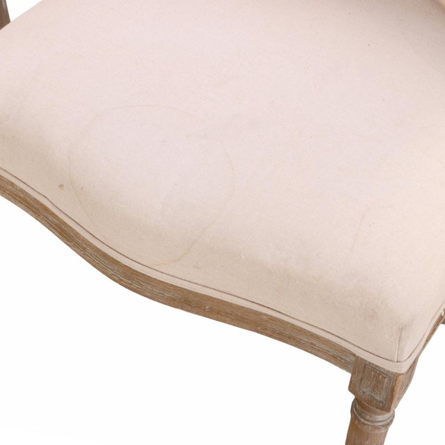 A Set of Ten Modern Louis XVI-Style Cerused Wood Dining Chairs For Sale In Philadelphia - Image 6 of 6