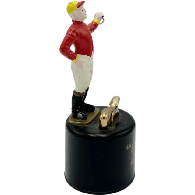 Vintage the 21 Club Nyc Restaurant Equestrian Jockey Lighter For Sale - Image 4 of 11