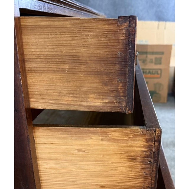 18th Century 5-Drawer Solid Mahogany Chest With Twisted Pulls For Sale - Image 12 of 15