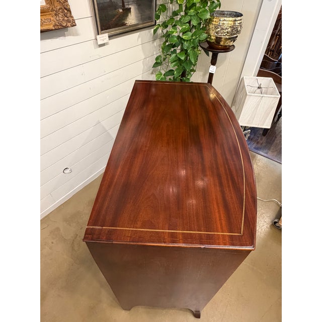 19th Century English Bow Front Chest For Sale - Image 13 of 15