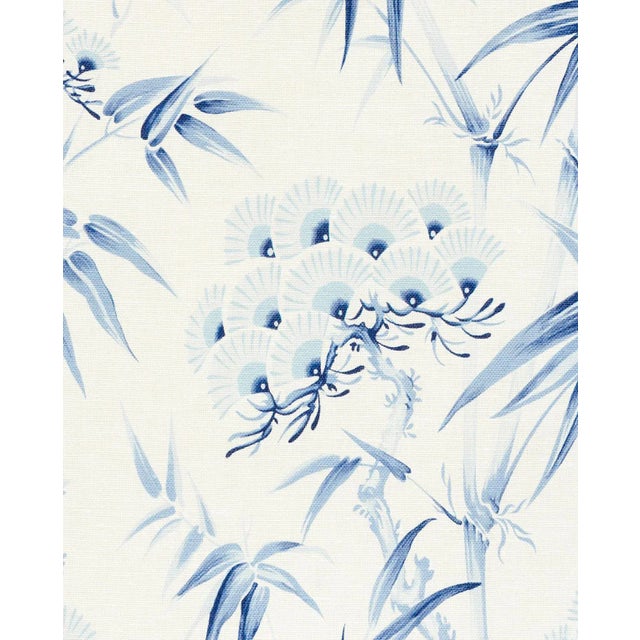Bamboo and plum blossoms are among the traditional Japanese motifs that enliven this painterly, large-scale botanical...
