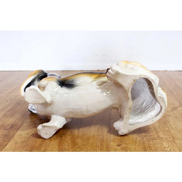 Life-Size Ceramic Basset Hound, 1970s For Sale - Image 4 of 14