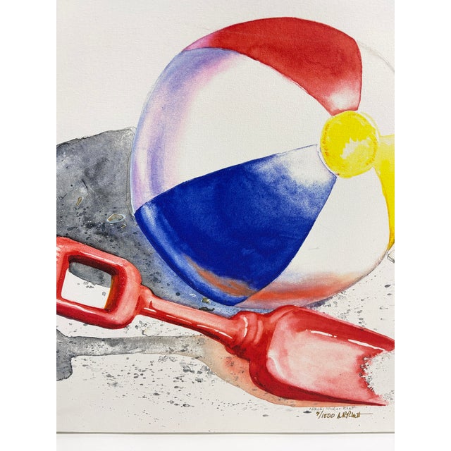 Nancy Ricker Watercolor Prints on Canvas - a Pair For Sale In New York - Image 6 of 9