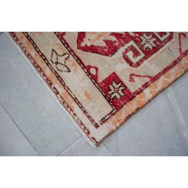 Red Hand Knotted Door Mat, Entryway Rug, Bath Mat, Kitchen Decor, Small Rug, Turkish Rug - 1′7″ × 3′3″ For Sale - Image 8 of 14