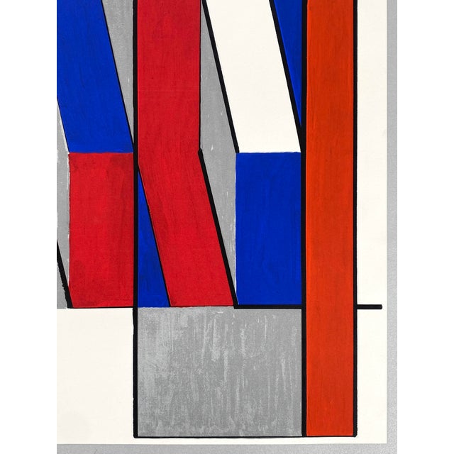 1980s Otto Herbert Hajek, Composition, Color Screen Print, 1985 For Sale - Image 5 of 16
