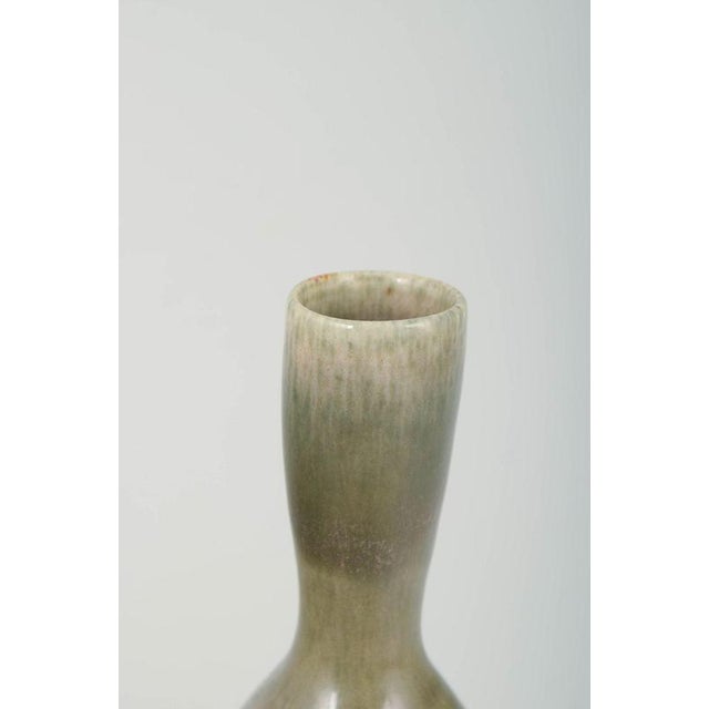 Ceramic Vase with Hares-Fur Glaze by John Andersson for Höganäs, 1970s For Sale - Image 3 of 5