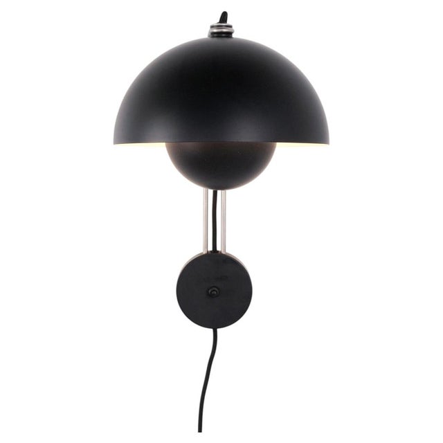 Flowerpot VP8 Wall Lamp in Black by Verner Panton for &Tradition For Sale - Image 11 of 11