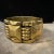1930s Art Deco Gilded Metal Bangle Bracelet For Sale - Image 10 of 11