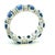 18k White Gold Thai Sapphire and Diamond Eternity Band, Size 6.5 For Sale In Miami - Image 6 of 14