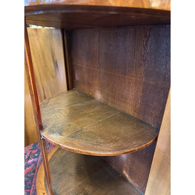 Biedermeier Demi Lune Half-Cabinet For Sale - Image 12 of 16