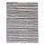 2010s Modern Handmade Striped Wool Rug in Ivory and Brown For Sale