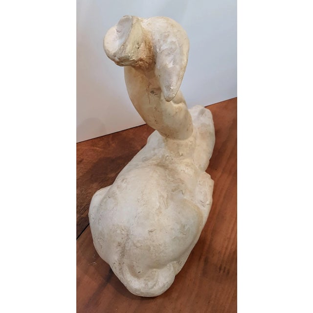 Contemporary Art Deco Doe Deer Sculpture For Sale - Image 3 of 9