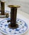 1970s Pair of Vintage Royal Copenhagen Blue Fluted Brass Push-Up Chambersticks, Denmark For Sale - Image 5 of 15