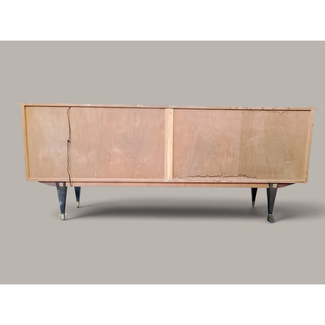 Art Deco French Elegance in Macassar Complete Dining Room with Fine Inlays, 1930s, Set of 8 For Sale - Image 16 of 18