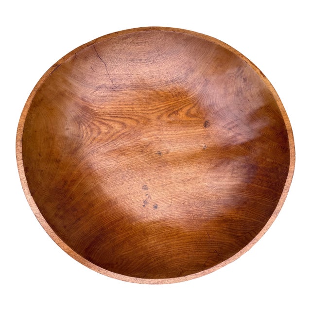 Monumental Farmhouse Dough Bowl – 40 Inches Round For Sale