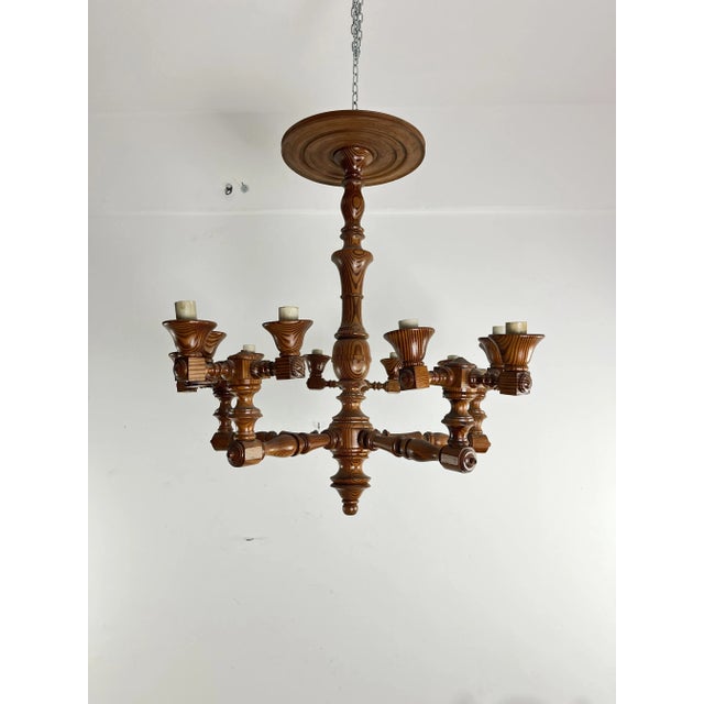 1960s Mid-Century Swedish 15-Light Chandelier, 1960s For Sale - Image 5 of 9