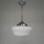 Art Deco Pendant Lamp with White Shade, 1930s For Sale - Image 3 of 13