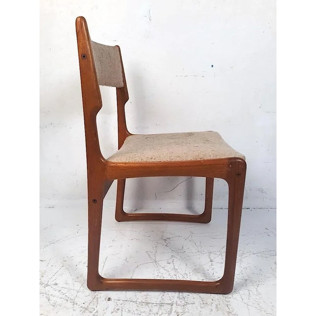 Late 20th Century Danish Modern Dining Chairs - 4 Pieces For Sale - Image 4 of 9