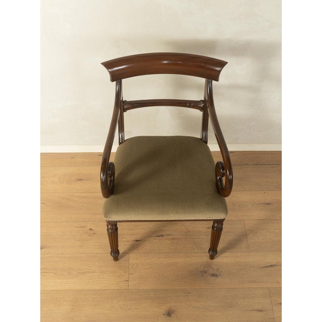 Vintage Regency English Armchair For Sale - Image 5 of 9
