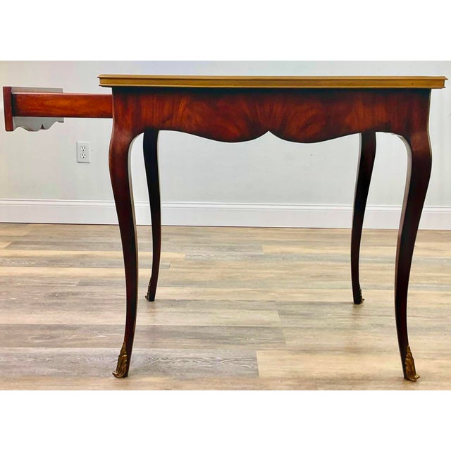 Wood Ralph Lauren “Cannes” French Mahogany & Brass Side Table For Sale - Image 7 of 12