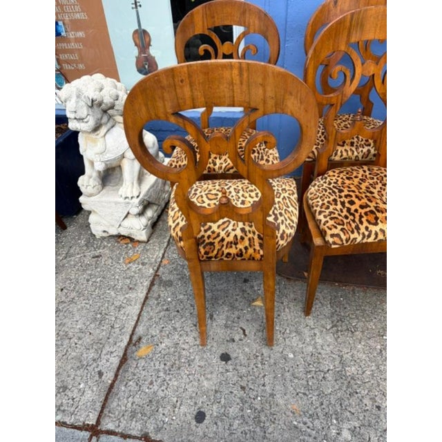 Brown Mid 19th Century Superb Set of Four Austrian Biedermeier Dining Chairs For Sale - Image 8 of 8